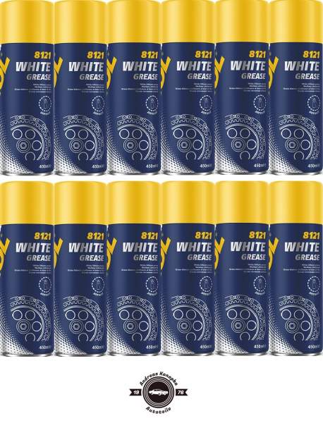 MANNOL White Grease (weißes Sprühfett) 450ml Dose +++12er Karton+++